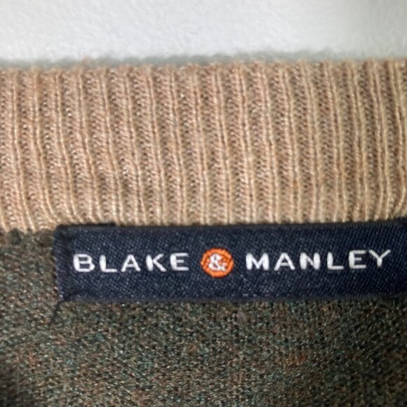 Mens Blake & Manley Argyle Silk Rayon Cashmere Sweater  M - Picture 6 of 7